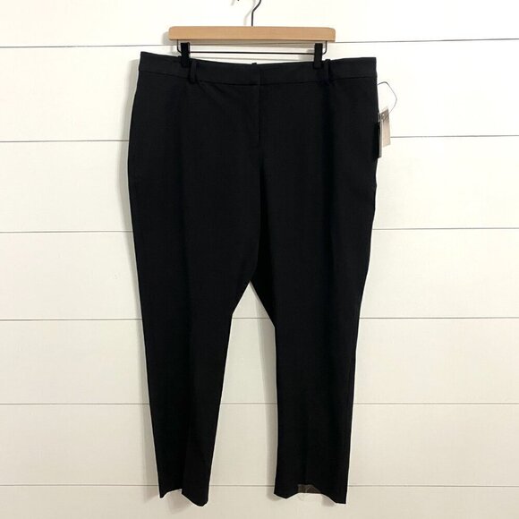 1 State Essentials Black Dress Work Pants Trousers Straight Leg, Women’s Size 16 - Picture 3 of 14